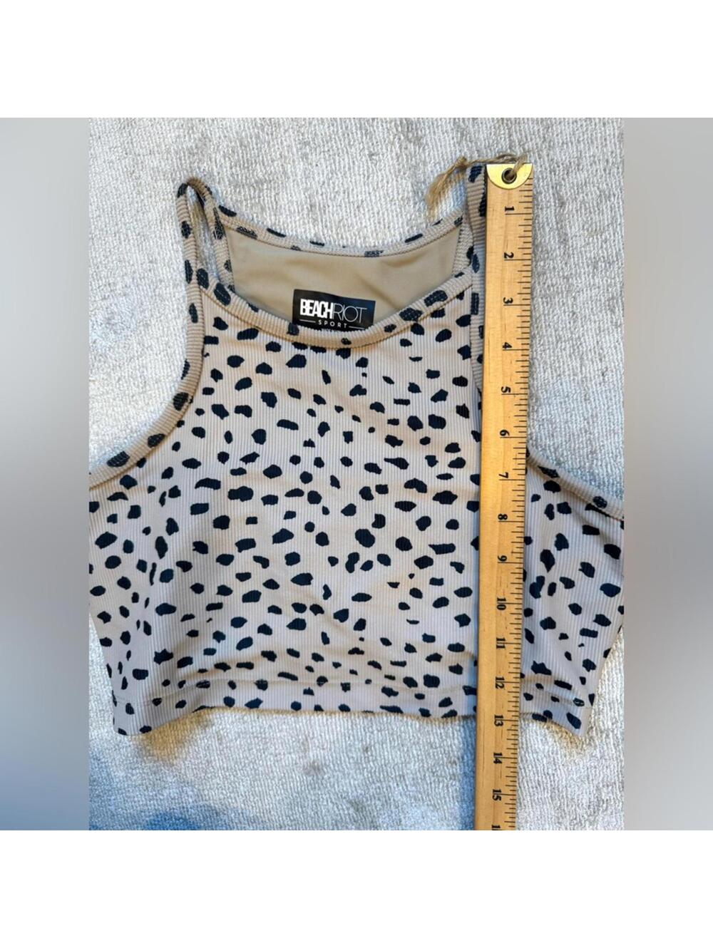 Beach Riot Anna Ribbed Tank - Leopard Spot - Picture 7 of 9